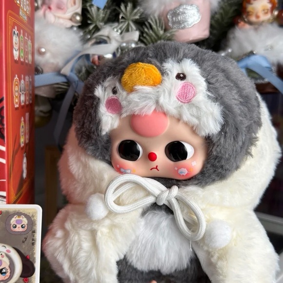 Baby Three I’m Not A Warrior Dog Penguin Plush Bb3 - Picture 3 of 3